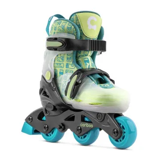 Patine cu rotile pentru copii Cariboo Step One, albastru-verde, 30-33 - Despachetat