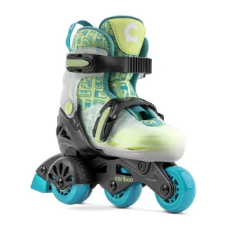 Patine cu rotile pentru copii Cariboo Step One, albastru-verde, 30-33 - Despachetat