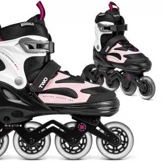 Patine cu rotile Movino Cruzer Two, roz, 38-41