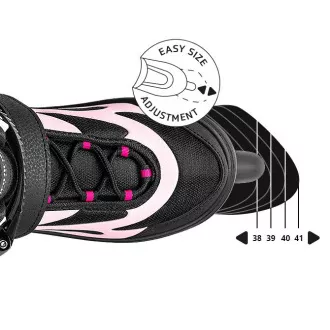Patine cu rotile Movino Cruzer Two, roz, 38-41