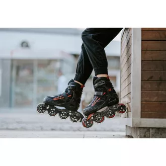 Patine cu rotile Movino Cruzer B2, roșu, 35-38