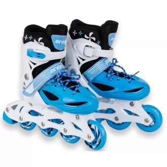 Patine cu rotile 4 in 1 Enero KIDS - albastru-alb, 34-37 Patine cu rotile 4 in 1 Enero KIDS - albastru-alb, 34-37