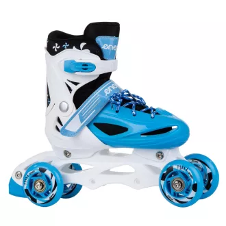 Patine cu rotile 4 in 1 Enero KIDS - albastru-alb, 34-37 Patine cu rotile 4 in 1 Enero KIDS - albastru-alb, 34-37