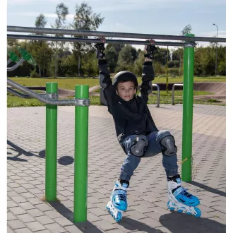 Patine cu rotile 4 in 1 Enero KIDS - albastru-alb, 34-37 Patine cu rotile 4 in 1 Enero KIDS - albastru-alb, 34-37