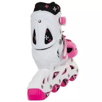 Patine cu rotile 4 in 1 Enero KIDS - roz-alb, 30-33
