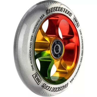 Roți NKD Rally Stunt pentru trotinete 2 buc, 110 mm, argintiu