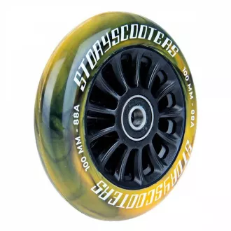 Roti trotinete Story Star Stunt 2 buc, 100 mm, negru-galben