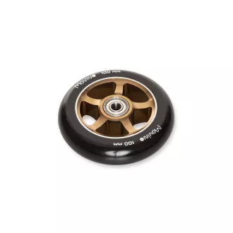 Roți de rezervă pentru scuter freestyle 100 mm, aluminiu, 2 buc, auriu