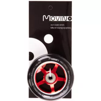 Roți de rezervă MOVINO pentru scuter freestyle 100mm, PP, 2 buc, Roșu
