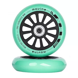 Roți de rezervă MOVINO pentru scuter freestyle 100mm, PP, 2 buc, Mint
