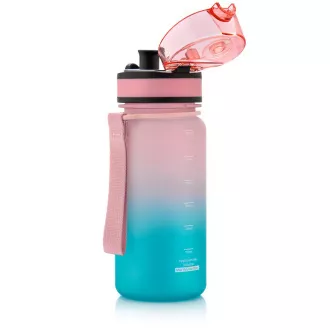 Sticluță sport Tritan METEOR, 350ml, roz-albastru