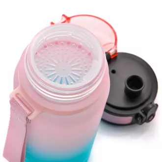 Sticluță sport Tritan METEOR, 350ml, roz-albastru