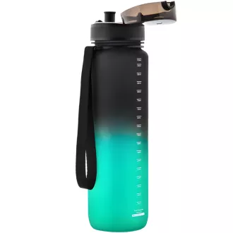 Sticla sport Tritan MTR, 1000 ml, Negru-verde