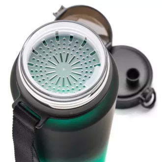 Sticla sport Tritan MTR, 1000 ml, Negru-verde