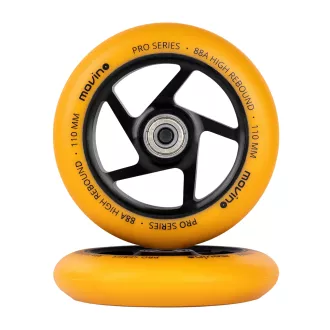 Roți de rezervă pentru scuterul freestyle MOVINO SLAVE, 110mm, aluminiu, portocaliu