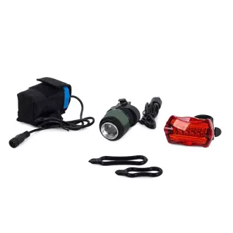 Kit de iluminare Bailong BL-B03A pentru biciclete/scooter, față și spate Kit de iluminare Bailong BL-B03A pentru biciclete/scooter, față și spate