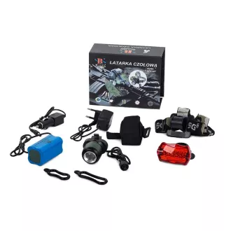 Kit de iluminare Bailong BL-B03A pentru biciclete/scooter, față și spate Kit de iluminare Bailong BL-B03A pentru biciclete/scooter, față și spate