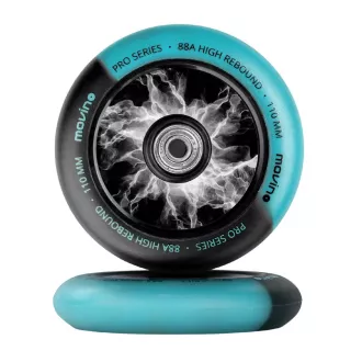 Roți de rezervă pentru scuter freestyle MOVINO Maniac, 110 mm, Nailon, 2 buc, Albastru