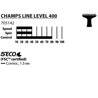 DONIC Rachetă de tenis de masă CHAMPS LINE 400 FSC
