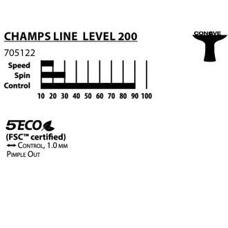 DONIC Rachetă de tenis de masă CHAMPS LINE 200 FSC