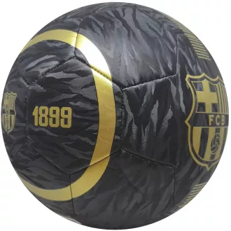 Dimensiunea mingii de fotbal FC Barcelona 5, negru și auriu