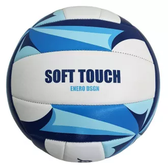 Minge de volei ENERO SOFT TOUCH dimensiune 5, albastru-alb Minge de volei ENERO SOFT TOUCH dimensiune 5, albastru-alb