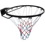 Plasa de baschet ENERO pentru cerc cu 12 carlige, neagra