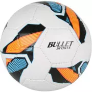 Dimensiunea mingii de fotbal Bullet Sports 5, alb-portocaliu