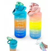 Sticla sport motivational 2l, Gri