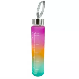 Sticla sport motivational 3 in 1, 2000 ml + 900 ml + 300 ml, negru