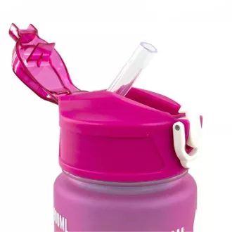 Sticla sport motivational 3 in 1, 2000 ml + 900 ml + 300 ml, negru