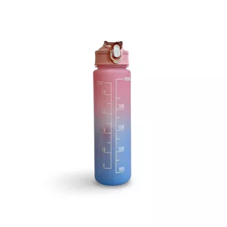 Sticla sport cu descriere motivațională 1l, Albastru