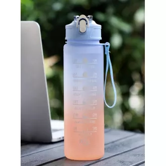 Sticla sport cu descriere motivațională 1l, Albastru