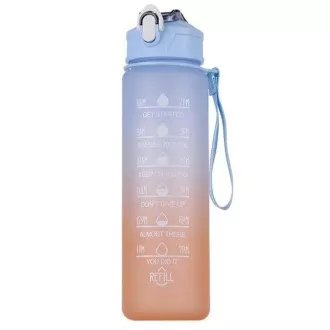 Sticla sport cu descriere motivațională 1l, Roz