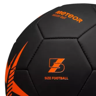 Minge de fotbal MTR SPIN, dimensiune 5, negru-portocaliu Minge de fotbal MTR SPIN, dimensiune 5, negru-portocaliu