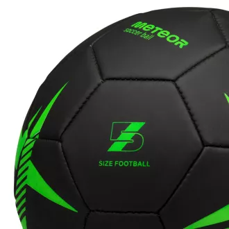Minge de fotbal MTR SPIN, dimensiune 5, negru-verde Minge de fotbal MTR SPIN, dimensiune 5, negru-verde