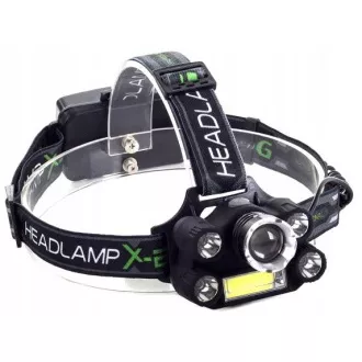 Lampă frontală CREE 1 x XM-L T6 4 x puternic Q5 alb 1 x puternic COB bandă ZOOM Lampă frontală CREE 1 x XM-L T6 4 x puternic Q5 alb 1 x puternic COB bandă ZOOM