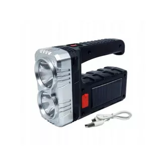 AKU Lanternă LED CREE XM-L T6 energie solară AKU Lanternă LED CREE XM-L T6 energie solară