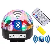 Lumina discotecii Bluetooth USB cu bilă   telecomandă