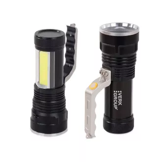 Lanternă USB Bailong BL-T623 LED ZOOM tip CREE XM-L T6