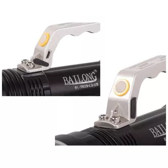 Lanternă USB Bailong BL-T623 LED ZOOM tip CREE XM-L T6