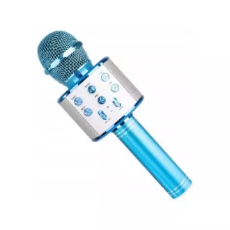 Microfon bluetooth karaoke cu difuzor, argintiu Microfon bluetooth karaoke cu difuzor, argintiu