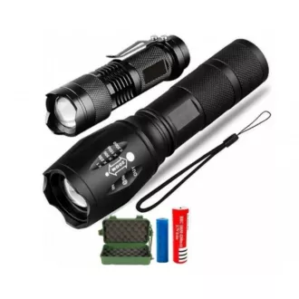 2x lanternă cu LED-uri CREE XM-L T6 și Q5 2x ZOOM 2x lanternă cu LED-uri CREE XM-L T6 și Q5 2x ZOOM