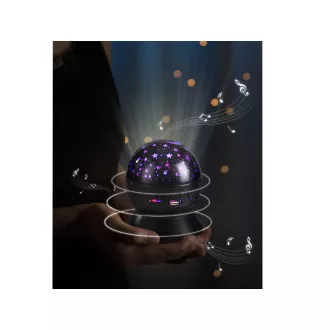 Proiector de stele cu LED-uri de noapte cu USB, roz, alb