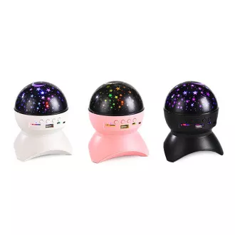 Proiector de stele cu LED-uri de noapte cu USB, roz, roz