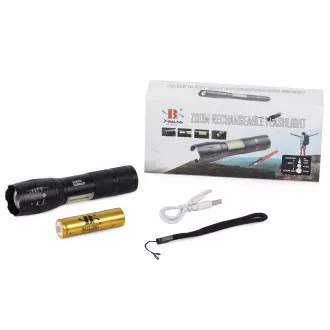 Lanternă cu LED-uri CREE ZOOM Bailong XML T6 COB Lanternă cu LED-uri CREE ZOOM Bailong XML T6 COB