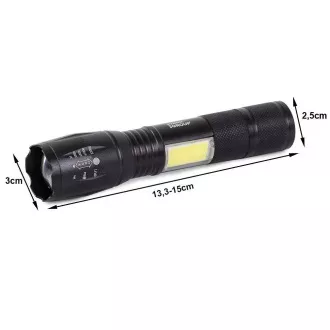 Lanternă cu LED-uri CREE ZOOM Bailong XML T6 COB Lanternă cu LED-uri CREE ZOOM Bailong XML T6 COB