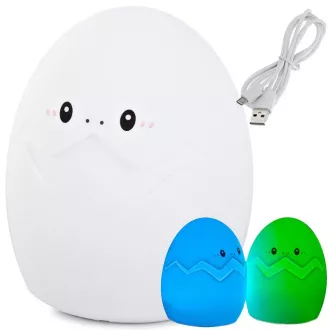 Lampa de noapte LED pentru copii EGGi RGB + cablu USB