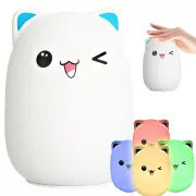 Vecină LED pentru copii CAT RGB