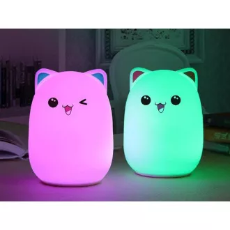 Vecină LED pentru copii CAT RGB + cablu USB